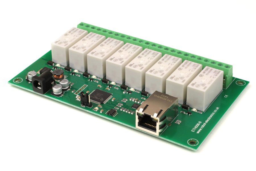 Carte Ethernet à 2 relais dS2242 Robot Electronics - Modules Ethernet à  relais