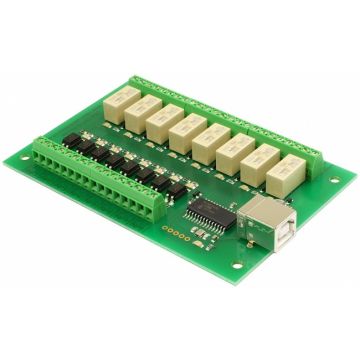 USB Module - 8 Relays, 8 Opto Inputs USB-OPTO-RLY88 Antratek Electronics