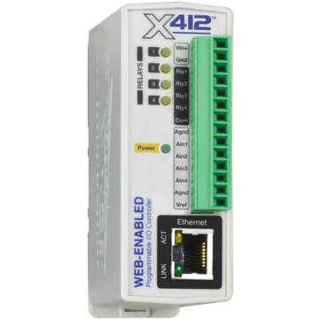 WiFi 4‐Channel Relay & Analog Input Module X-412W-I Antratek Electronics